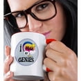 thumbnail image 2 of 3drose, Cute Girly Heart Star Clouds I Dream of Genies, 15oz Two-tone Red Mug, 2 of 6