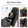 thumbnail image 4 of Siabc - Support de Sangle d'Épaule pour Sac à Dos pour Insta360 X5, GoPro Hero 13 12 11 10 9 DJI OSMO Action 5, avec Rotation à 360°, Coussinet Ajustable, Crochet en J, Pince à Dégagement Rapide, Accessoires pour Caméra d'Action, 4 of 4