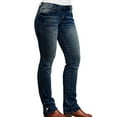 thumbnail image 3 of Bmisegm Jeans Droits Extensibles Taille Haute pour Femmes, Bleu, m, 3 of 6
