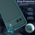 thumbnail image 2 of LAICAIW for Google Pixel 6a Phone Case: Dual Layer Protective Heavy Duty Cell Phone Cover Shockproof Rugged with Non Slip Textured Back-Military Drop Protection Bumper Tough (Dark Green), 2 of 7