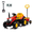 Red, variant on Joyracer 12V Ride on Toys, 2-in-1 Ride on Tractor with Detachable Trailer & Remote Control, Power Car Wheels w/ Shovel, Bluetooth, Music, LED Lights, Pink