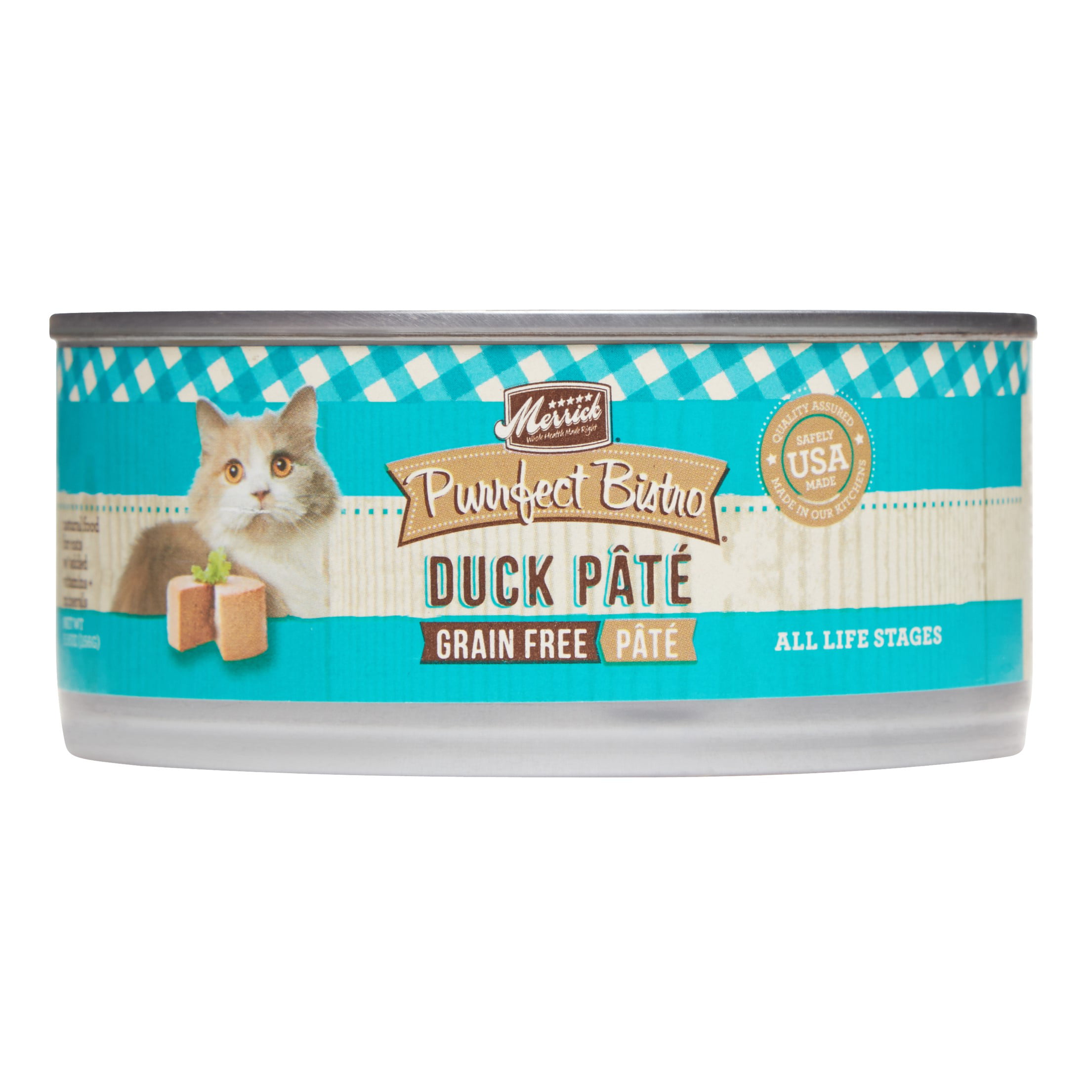 Merrick Purrfect Bistro GrainFree Duck Pate Wet Cat Food, 5.5 oz