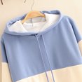 thumbnail image 6 of XINXIAOO Womens Hoodies Long Sleeve Hoodie Pullover Sweatshirt Unisex Hoodie Blue Crewneck Sweatshirt Cute Fall Clothes Teen Clothing, 6 of 8
