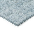 thumbnail image 4 of HomeRoots 578217 8 x 10 ft. Floral Washable Indoor & Outdoor Rectangle Area Rug, Sky Blue & Denim Blue, 4 of 5