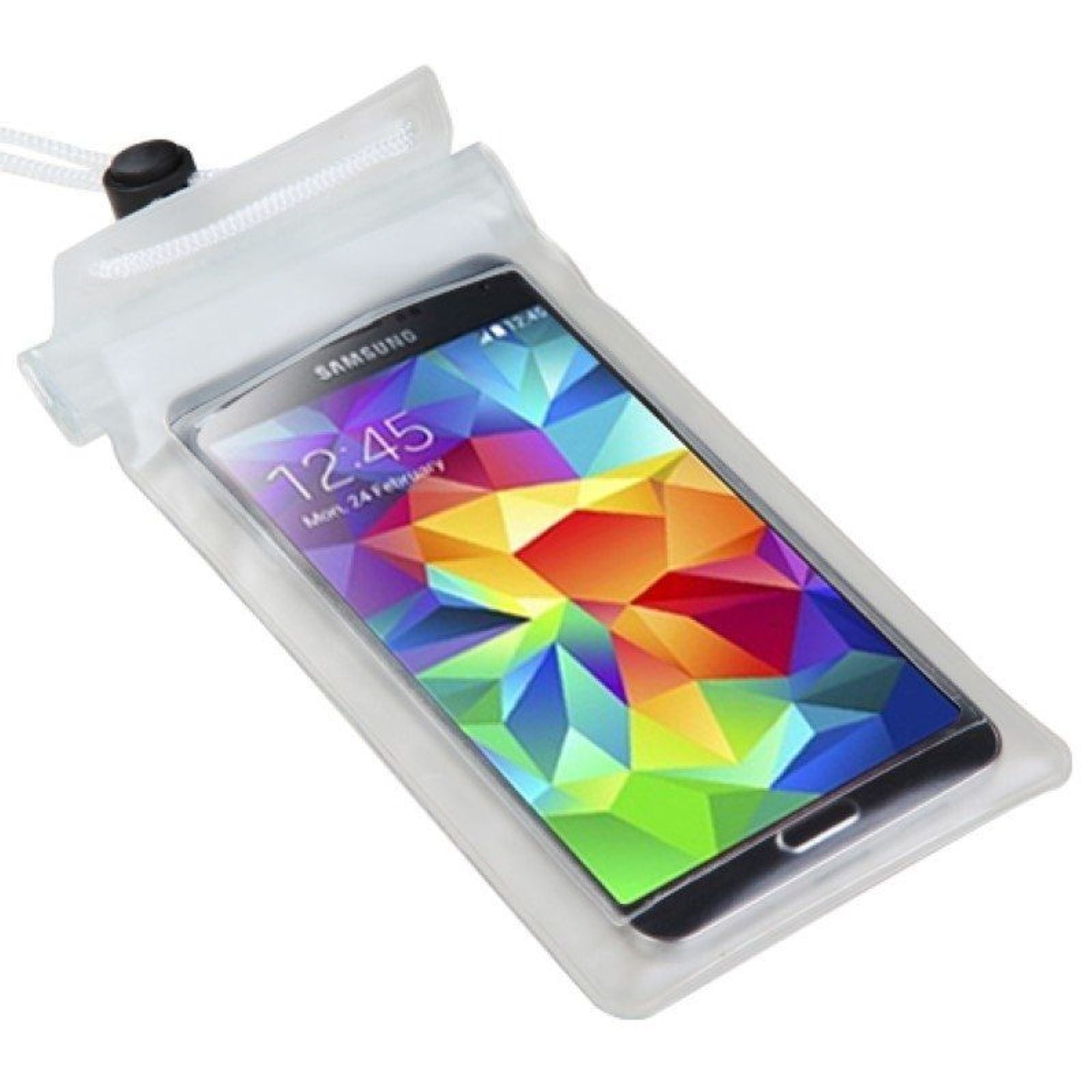 clear phone pouch with lanyard