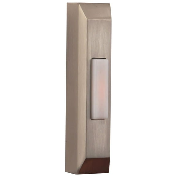 Craftmade Pb5004 3-1/2" Tall Lighted Pushbutton Doorbell - Nickel