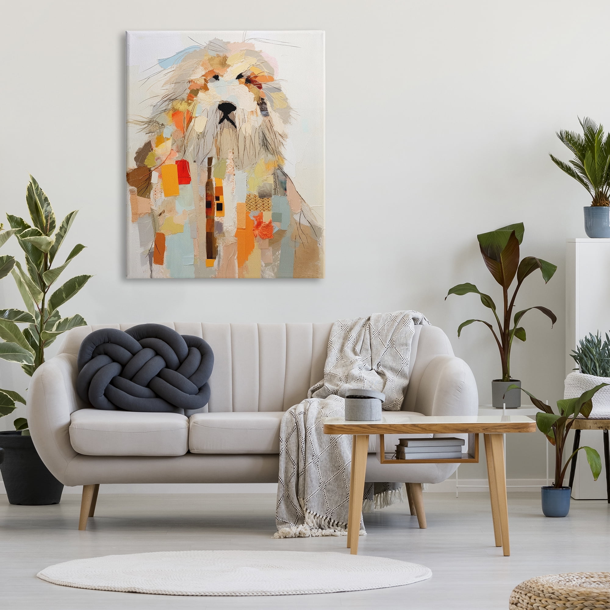 Stupell Industries Modern Pet Collage Animals & Insects Painting Gallery Wrapped Canvas Art Print Wall Art, 36 x 48