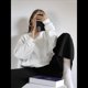 thumbnail image 4 of Sudaderas de Mujer con Cuello Redondo, Forro , Suéteres Oversize, Otoño 2025, Blusas Bonitas, Ropa Preppy Estilo-T M, 4 of 10
