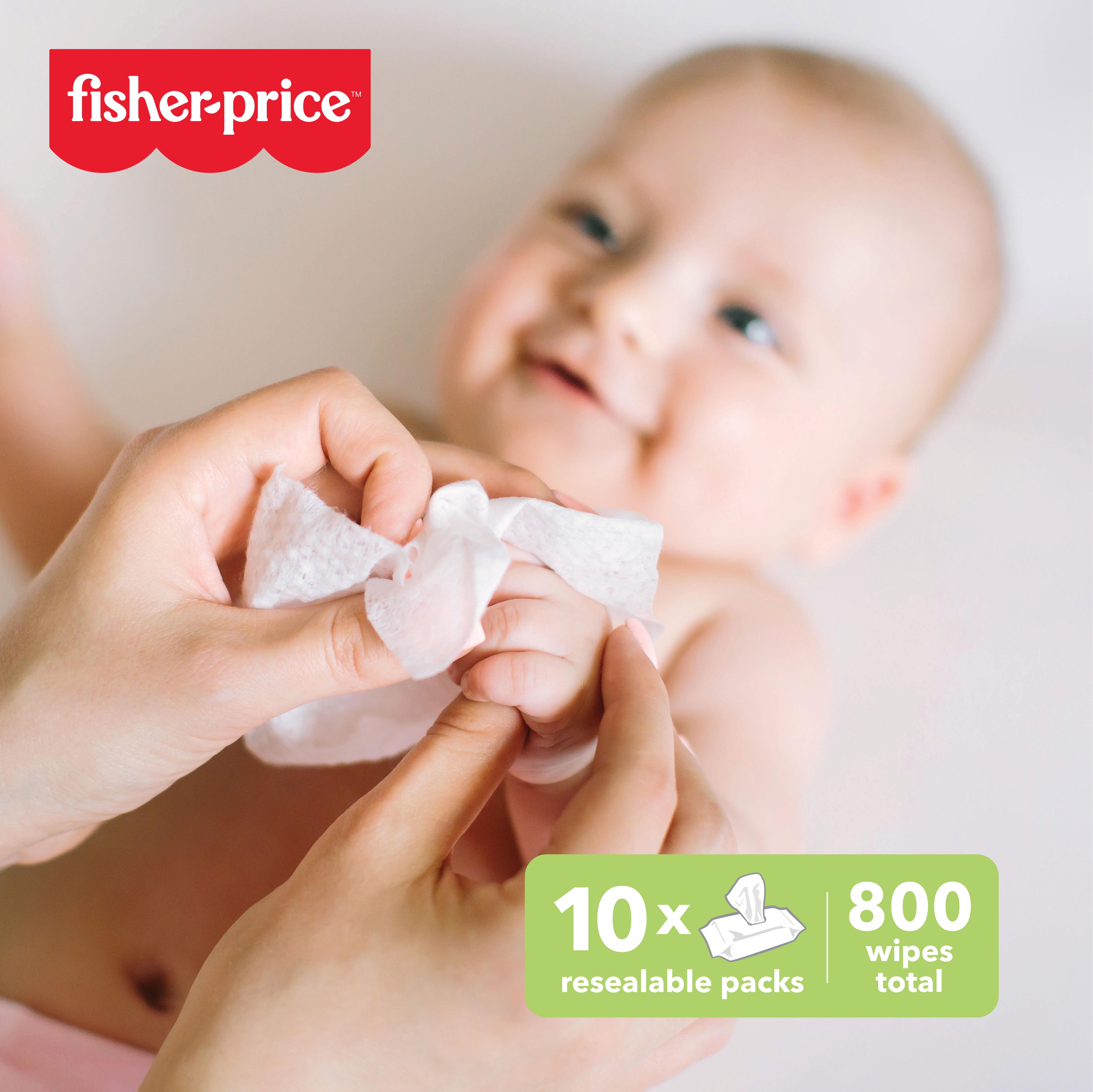 Fisher-Price Cucumber Wipes 800 ct