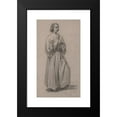 thumbnail image 2 of François-Claudius Compte-Calix 15x24 Black Modern Framed Museum Art Print Titled - Three-Quarter View of a Standing Male Robed Figure, 2 of 5