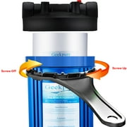 Geekpure 20-Inch PP Polypropylene Sediment Filter Cartridge for Whole House Water Filter System-4.5 x 20-5 Micron