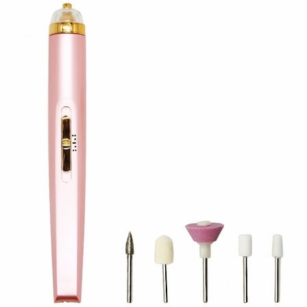 FACEGA Portable Nail Drill Machine Kit For Manicure Pedicure Nail Grinder Pen W/ Light