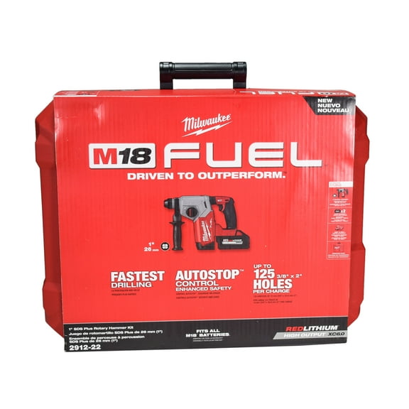 Milwaukee Tool M18 FUEL 1" SDS Plus Rotary Hammer Kit