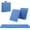 Blue, variant on 6' x 2' Tri-Fold Portable Folding Exercise Gym Mat Extra Thick Foam Gymnastics Mat Aerobics Yoga Martial Arts MMA Stretching Core Workouts w/Carrying Handle