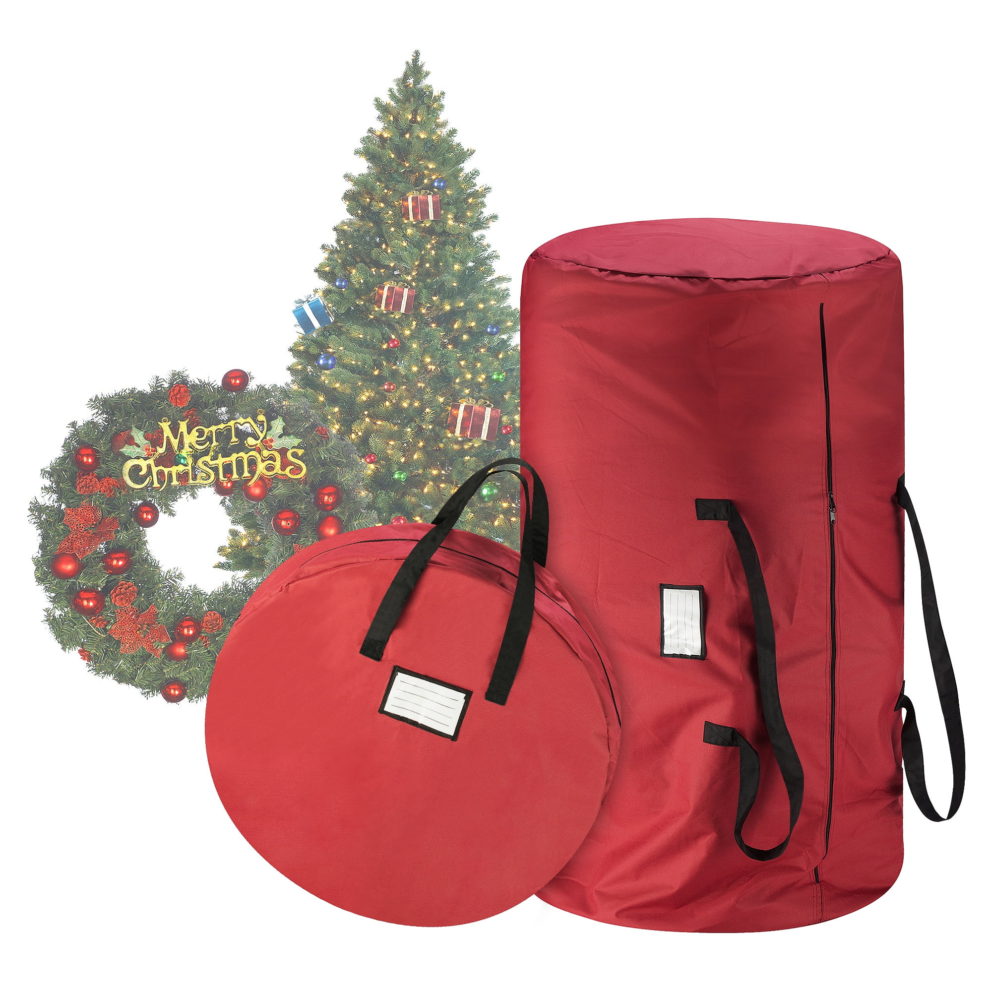 Tiny Tim Totes Premium Red Canvas Christmas Tree Storage Bag 30 Inch Wreath Tiny Tim Totes Premium Red Canvas Christmas Tree Storage Bag 30 Inch Wreath