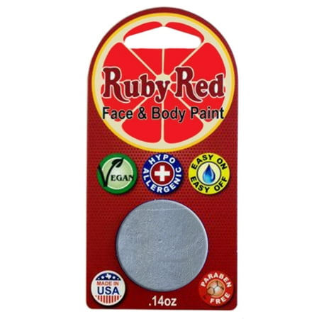 Ruby Red Face Paint - Light Grey (2 ml) (Red Faces Best Of)