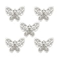 thumbnail image 3 of 50x encantadores dijes de mariposa colgantes mariposa DIY accesorios de joyería de aleación para collar manualidades pulsera su aniversario , estilo A, 3 of 8