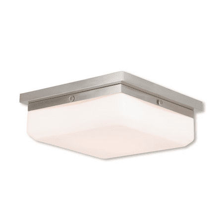 

Wall Sconces 3 Light With Steel Hand Blown Satin Opal White Glass Nickel Tones size 11 in 120 Watts - World of Crystal