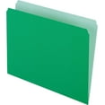 thumbnail image 2 of Pendaflex 152-BGR Two-Tone File Folders, Straight Cut, Top Tab, Letter, Green/Light Green, 100/Box, 2 of 6