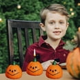 thumbnail image 3 of YZEGDCH 5Pcs Halloween Pumpkin Shaped Candles Halloween Decor Cute Scented Candles for Fall, Halloween & Thanksgiving Home Decor Gifts, 3 of 5