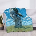 thumbnail image 3 of Naloa Cracked Earth Head Tree Flannel Fleece Throw Blanket for Bed Couch, Thick Blanket - All Seasons Suitable for Women, Men and Kids-40"x30", 3 of 6