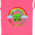 thumbnail image 4 of Inktastic Happy St. Patrick's Day Rainbow and Hat Boys or Girls Baby Bodysuit, 4 of 5