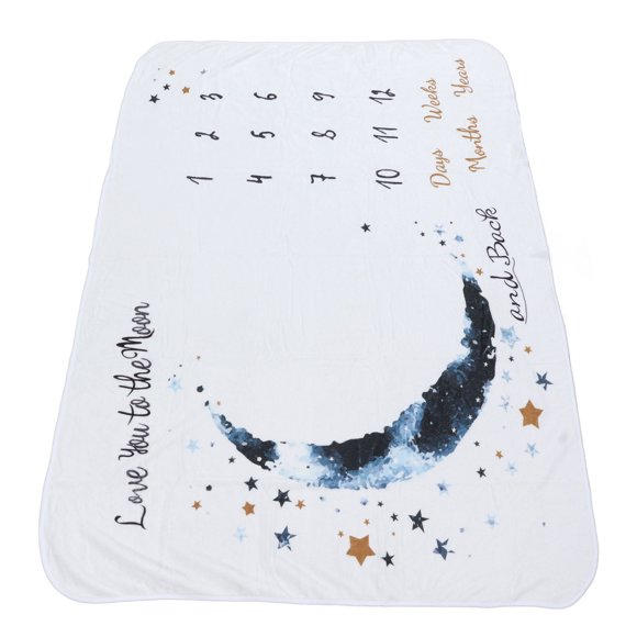 Newborn Monthly Milestone Blanket, Infant Month Blanket Photo Background Skin Friendly Soft Polyester Fabric For Sleeping For Girls