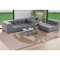 thumbnail image 4 of Simply Daisy 8' x 10' Crab Dip Nautical Chenille Rug, Mauve, 4 of 4