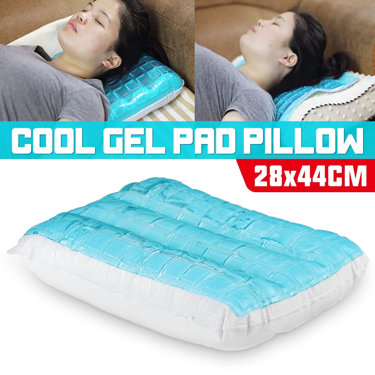 Cooling Gel Pillow Seat Gel Pad Orthopaedic Neck & Back Support for