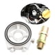 thumbnail image 3 of Kit adaptador de medidor de temperatura y presión de aceite para vehículos, accesorios de aluminio universales Plata, 3 of 9