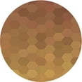 thumbnail image 1 of Ahgly Company Machine Washable Indoor Round Transitional Orange Area Rugs, 7' Round, 1 of 7