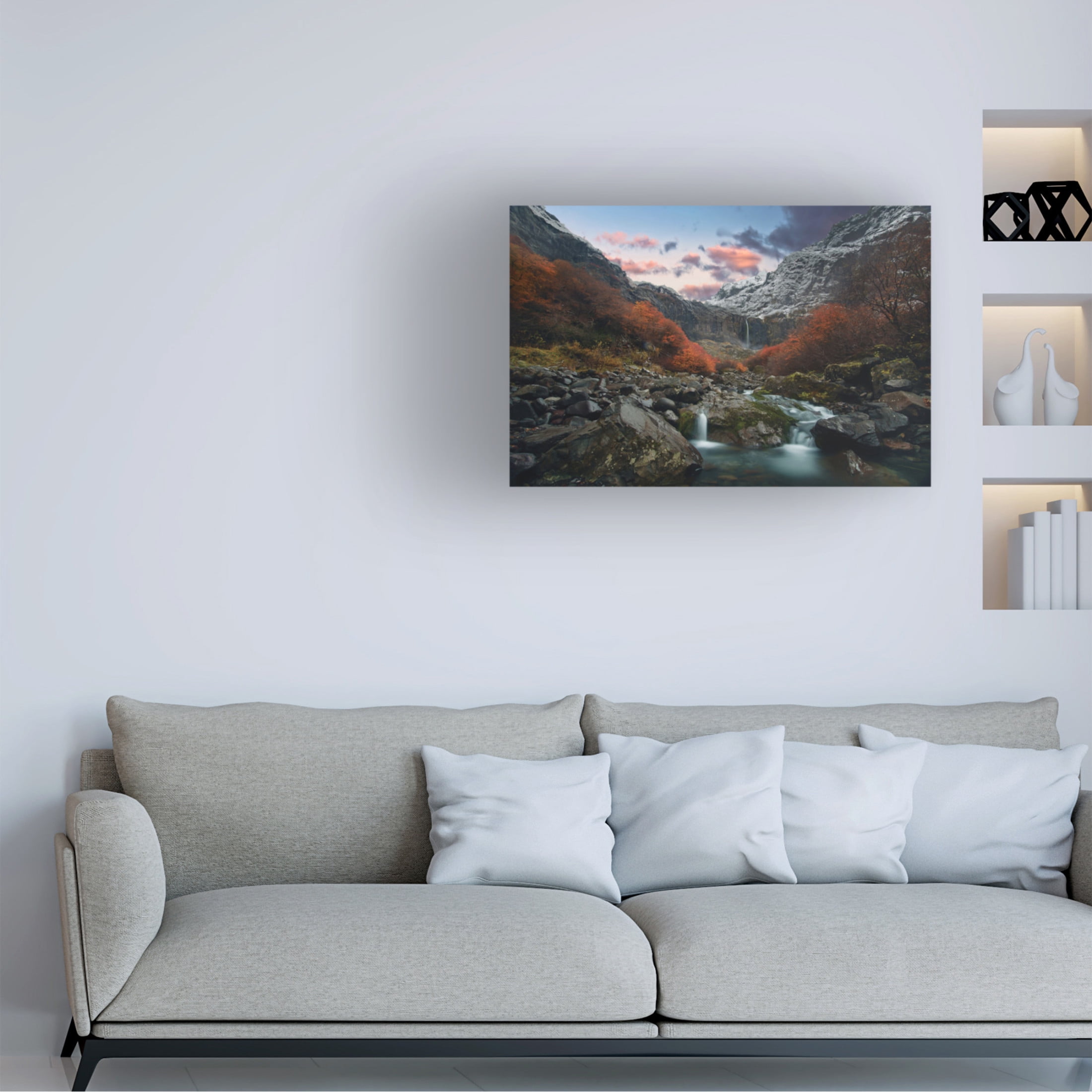 Canvas Wall Art - RODRIGO GERHARDT BARBOSA ' Throat Of The Earth' Wall Art for Living Room, Bedroom, or Office Décor by Trademark Fine Art - 32 x 22 Inches