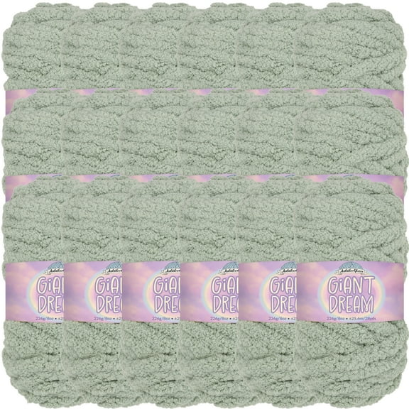 JubileeYarn Giant Dream Yarn - 226g/Skein Jumbo Polyester - Daydream - 18 Skeins