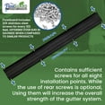 thumbnail image 4 of FlowGuard USA Made Professional DIY 6 Inch 50-Year Gutter Cover System - Thermal Thaw Black - Aluminum Gutter Guards - 102 Feet - by FlexxPoint, 4 of 4