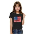 thumbnail image 2 of CFLVAEK American Flag Shirts Kids Girls Boys 4th of July Patriotic Tshirts Cotton Short Sleeve Round Neck Tshirt Celebrate Indenpendence Day Tops 7 Years, 2 of 7