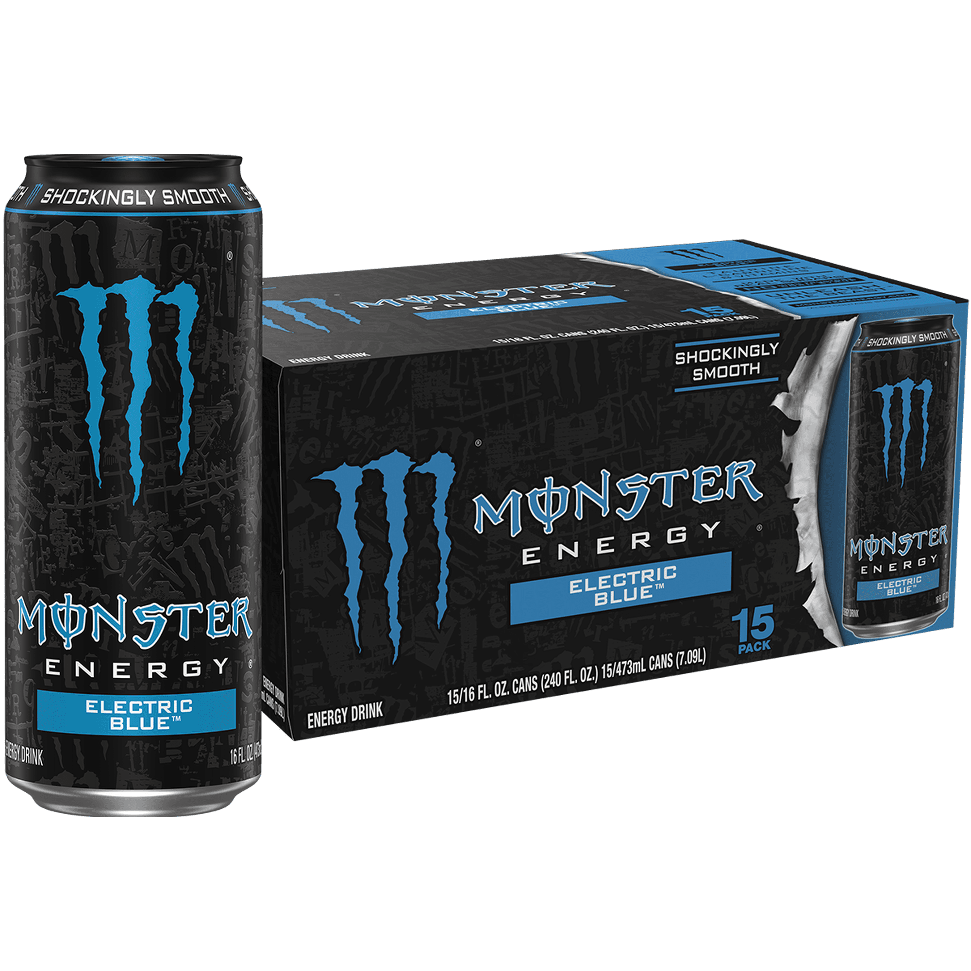 Monster Energy Electric Blue 15 Pack - 16 Fl Oz