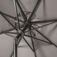 thumbnail image 4 of Safavieh Venice 9' Market Crank Tilt Patio Umbrella, Taupe/White, 4 of 7