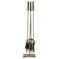 thumbnail image 4 of Modern Ember 27.75" H 4 Piece Harper Fireplace Tool Set - Aged Brass, 4 of 8