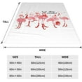 thumbnail image 5 of Pink Flamingo and Palm Leaves Throw Blanket for Bed Sofa Couch Fleece Blankets Lightweight Soft Cozy 50"x40", 5 of 5