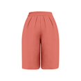 thumbnail image 7 of LEKODE Womens Capri Palazzo Pants Wide Leg Flowy High Waisted Gaucho Capris with Pockets Watermelon Red XL, 7 of 7