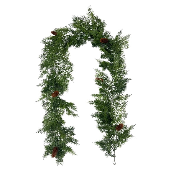Guirnalda Artificial De 76 Pulgadas Borvitae Guirnaldas Navideñas Guirnalda Decoración Navideña Guirnalda De Invierno Decoración Para La Repisa De La Chimenea Guirnalda Artificial Realista