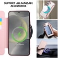 thumbnail image 5 of Wallet Case for Samsung Galaxy S24 Plus with Card Holder, Stylish Shockproof PU Leather Magnetic Business RFID Blocking Full Body Protection Folio Flip Clear Case for Samsung Galaxy S24 Plus,Rosegold, 5 of 6