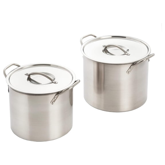 Drevy Stainless Steel Stockpot with Lids