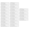 thumbnail image 1 of Regla de plantilla para cejas NikouMX 20 piezas, 1 of 8