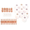 thumbnail image 3 of 40 piezas de consumibles para cortadora de plasma Electrodo extendido de corte Boquilla eléctrica Derivación de cerámica PT‑31, 3 of 9