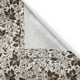 thumbnail image 6 of Ambesonne Earth Tones Grommet Curtain, Brown Flower Leaves, 50" x 54", Dark Brown White, 6 of 6