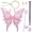 Pink, variant on Alaiyaky 6Pcs Fairy Wings for Adults, Butterfly Wings for Women, Halloween Costume Angel Wings disfraz de Halloween, alas de ángel para mujer