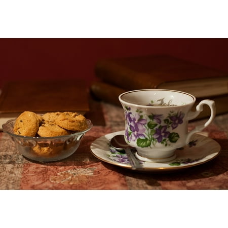 Bubble Tea Poster - LAMINATED POSTER Tea Time Cookies Aroma Tea Cup Teapot Relaxation Poster Print 24 x 36