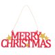 thumbnail image 1 of 1pc Feliz Navidad puerta colgante hueco fieltro frase tablero colgante decoración navideña, 1 of 1