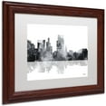 thumbnail image 2 of Trademark Fine Art "Boise Idaho Skyline BG-1" Canvas Art by Marlene Watson, White Matte, Wood Frame, 2 of 4